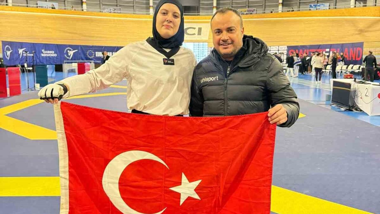 Aydınlı Taekwondocu Elifnaz Köseoğlu Avrupa Şampiyonu