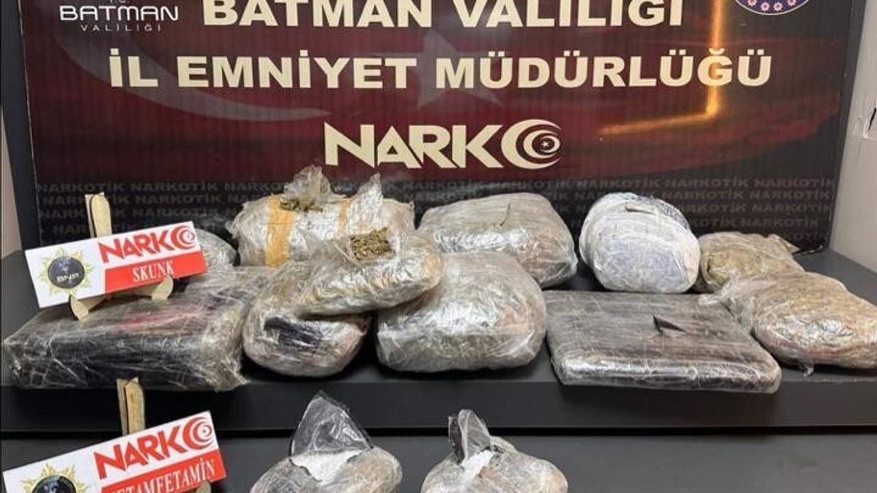 Batman'da Uyuşturucu Operasyonu: 12 Kilo Uyuşturucu Yakalandı