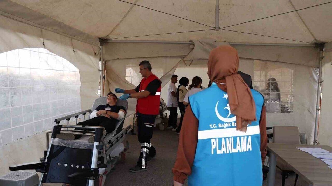 Beyşehir Devlet Hastanesi'nde Dış Toplu Yaralanma Tatbikatı
