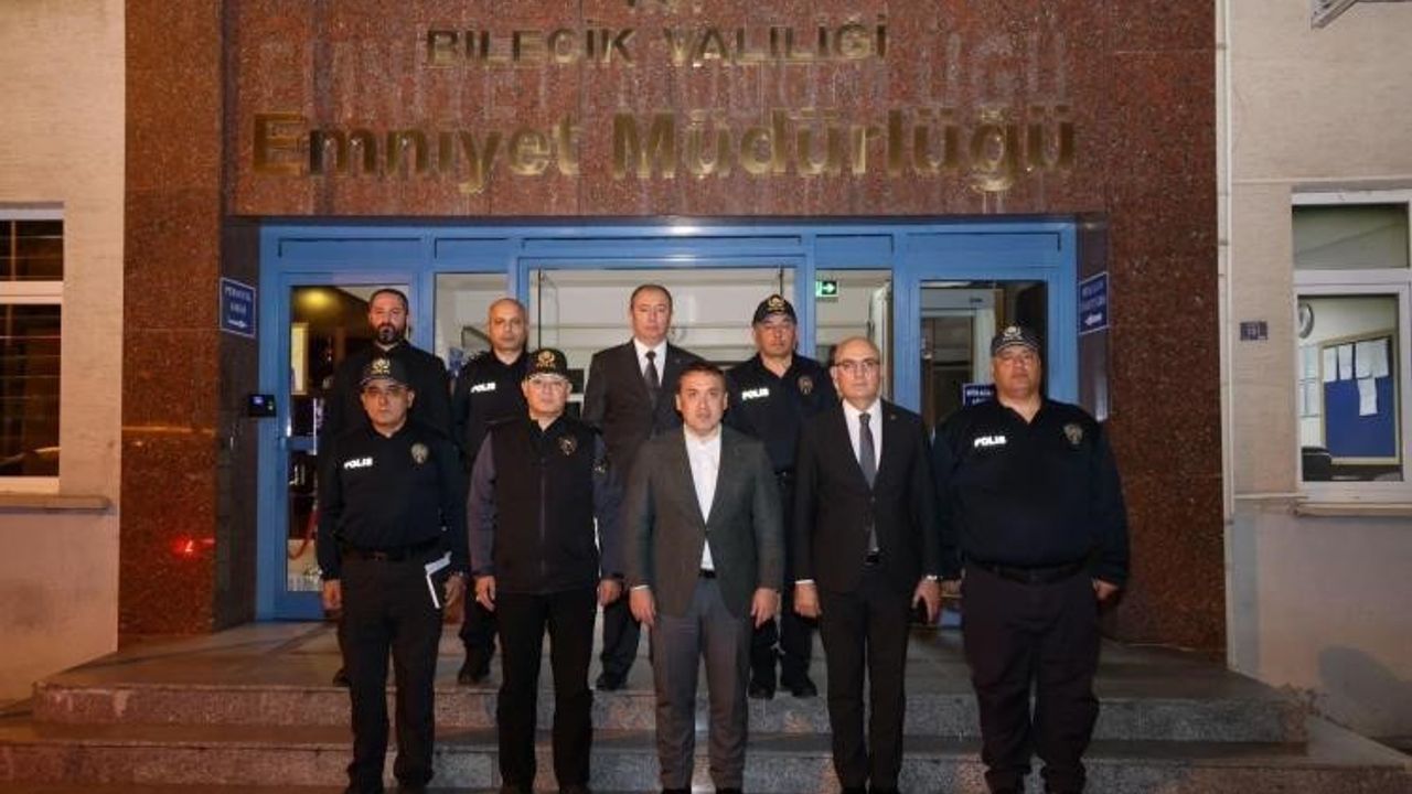 Bilecik Valisi Emniyet Çalışmalarını İnceledi