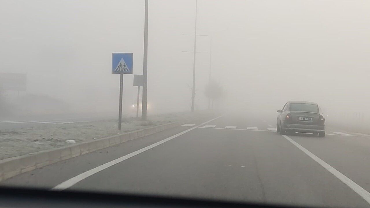 Bingöl'de Görüş Mesafesi 10 Metreye Düştü: Yoğun Sis Etkili