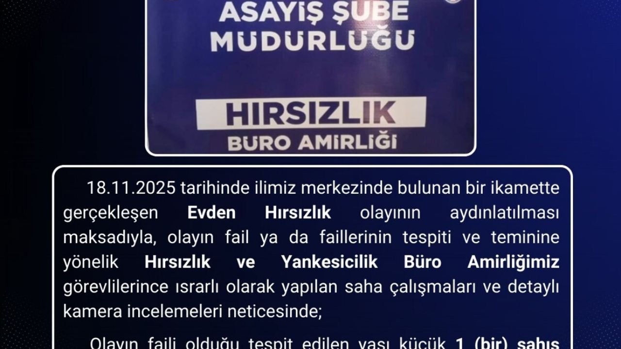 Bingöl'de Hırsızlık Olayı Çözüldü