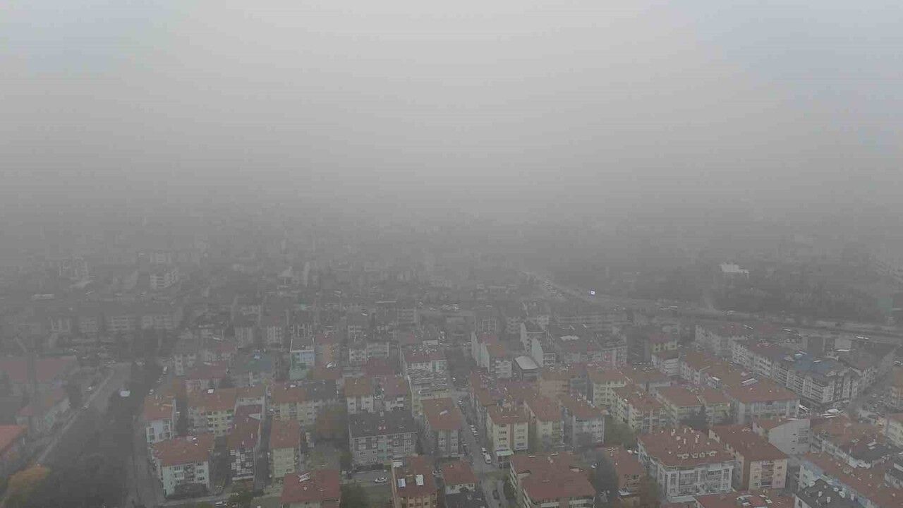 Bolu'da Sabah Sis Manzarası