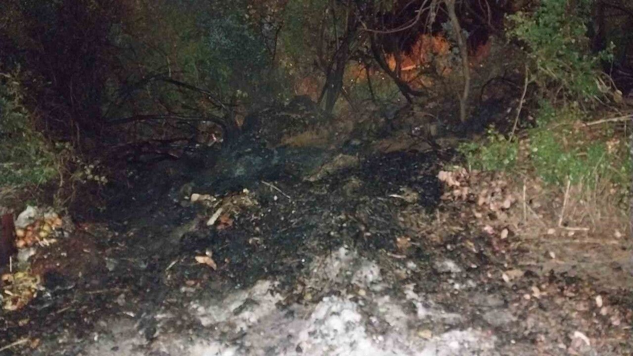 Bucak'ta Gece Saatlerinde Arazi Yangını