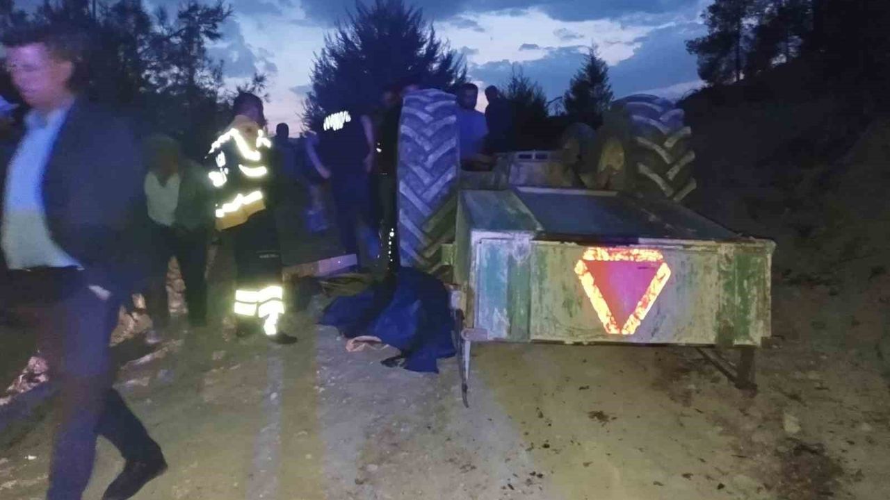 Burdur’da Traktör Devrilmesi: 1 Ölü, 1 Yaralı