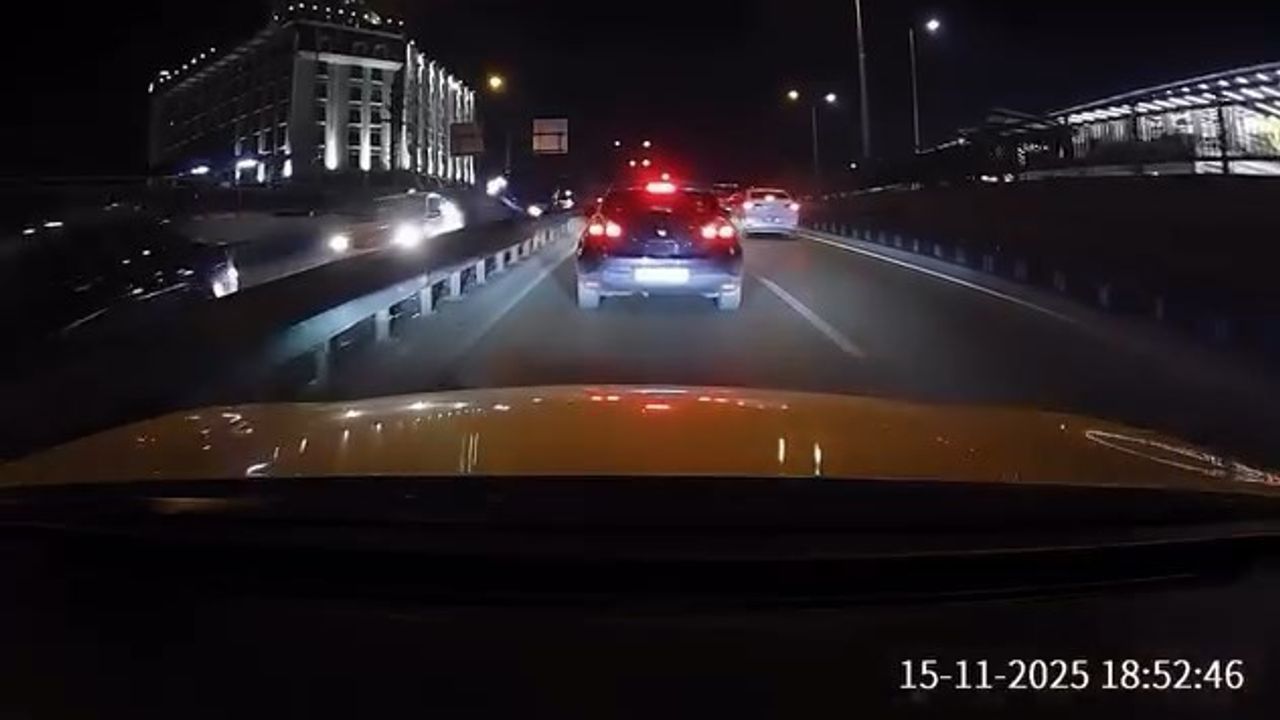 Bursa'da Zincirleme Kaza Anbean Kamerada