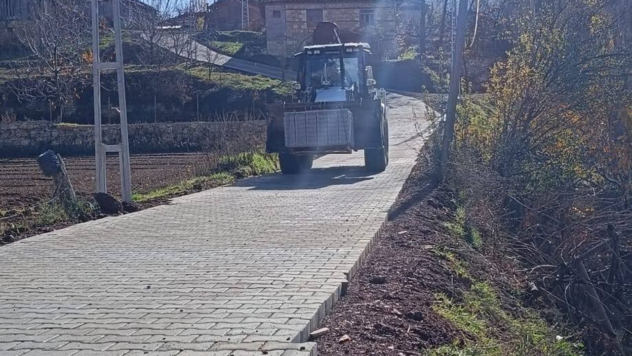Çameli Belediyesi Kilit Parke Taşı Döşeme Çalışmalarını Sürdürüyor