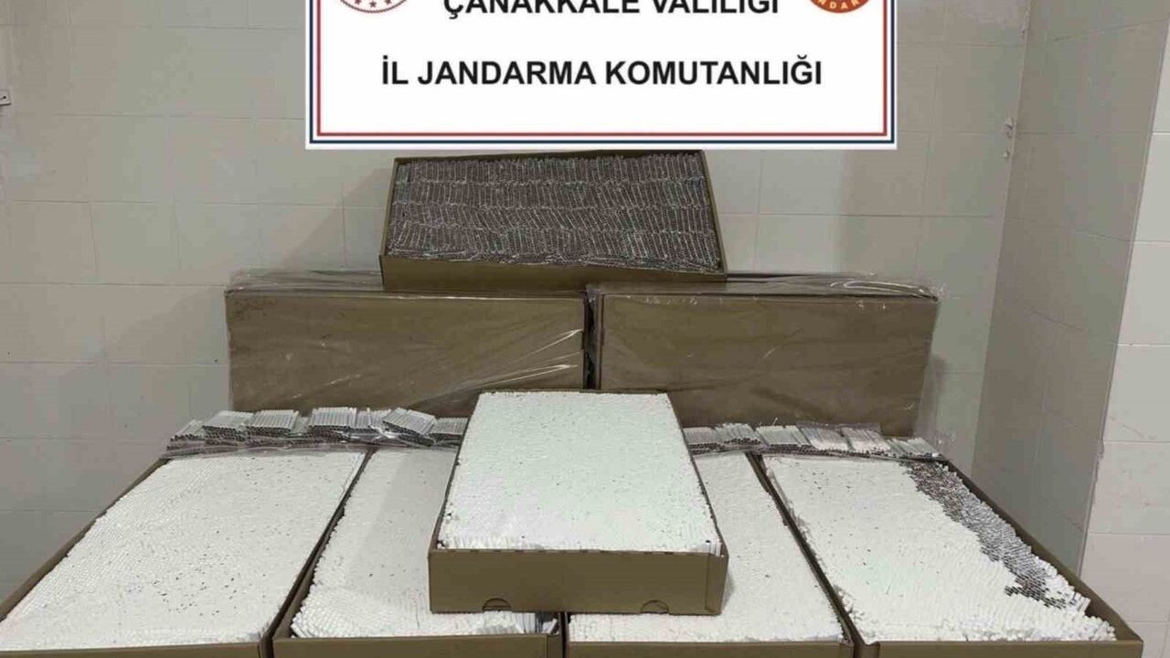 Çanakkale'de 120 Bin Dolu Makaron Ele Geçirildi