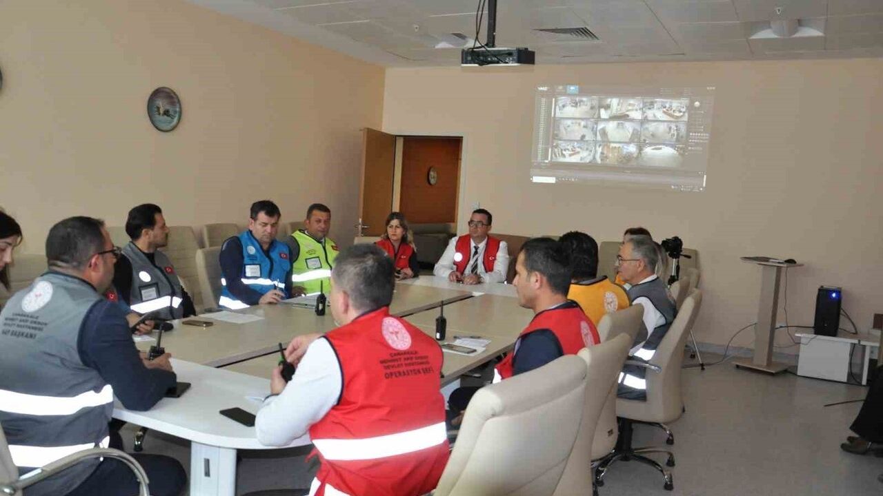 Çanakkale'de TAMP Tatbikatı Gerçekleştirildi