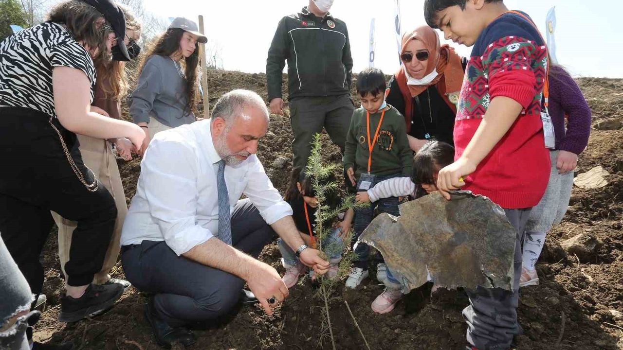 Canik’te Fidanların Toprakla Buluşması