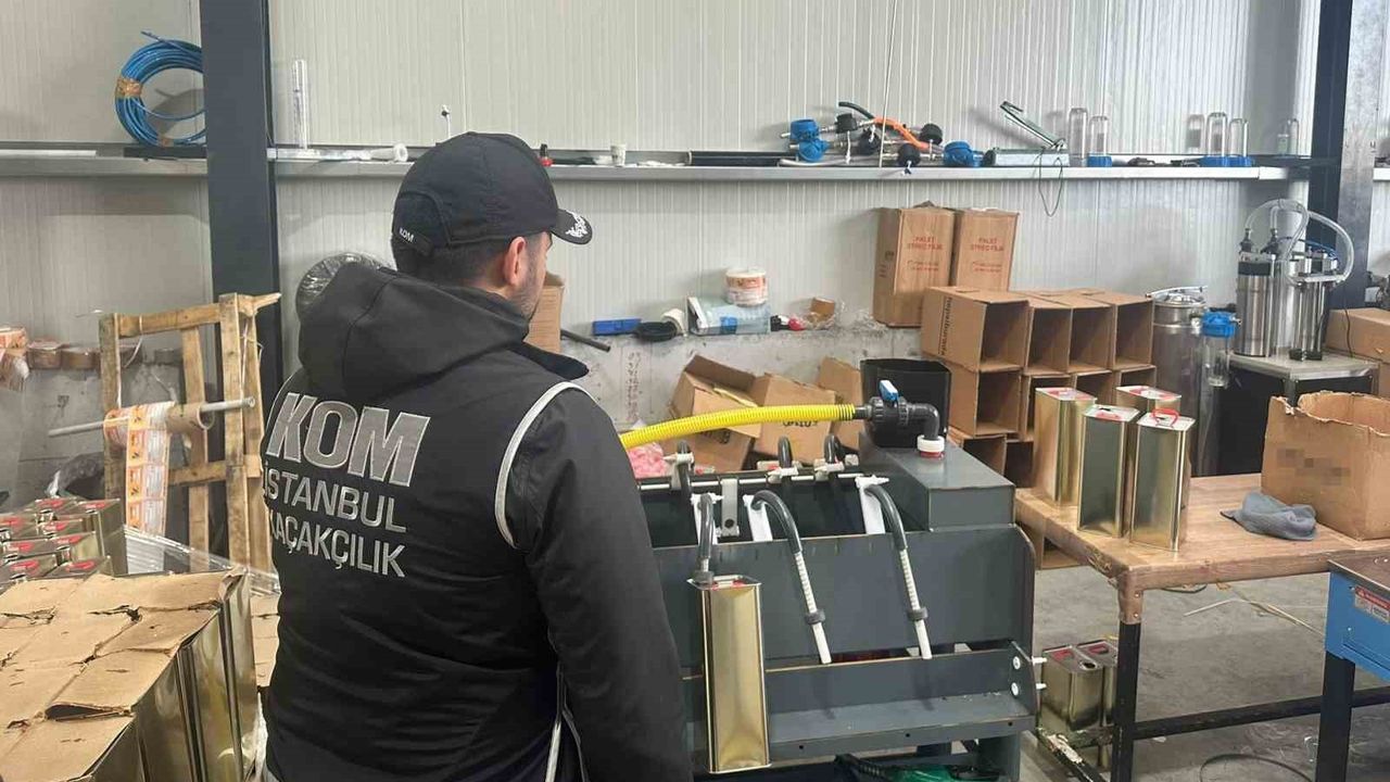 Çatalca'da Kaçak Etil Alkol Operasyonu: 9 Gözaltı