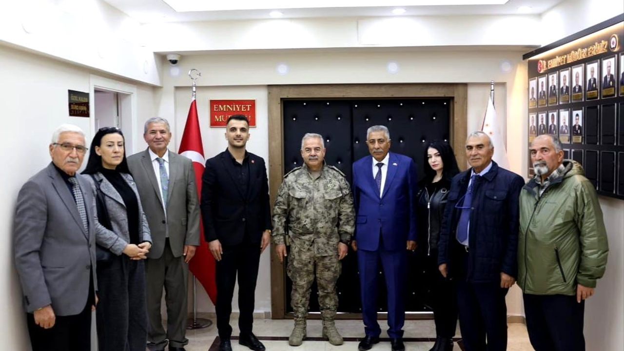 CHP Iğdır İl Başkanı Nizamettin Ada, Emniyet Müdürü Turgay'ı Ziyaret Etti