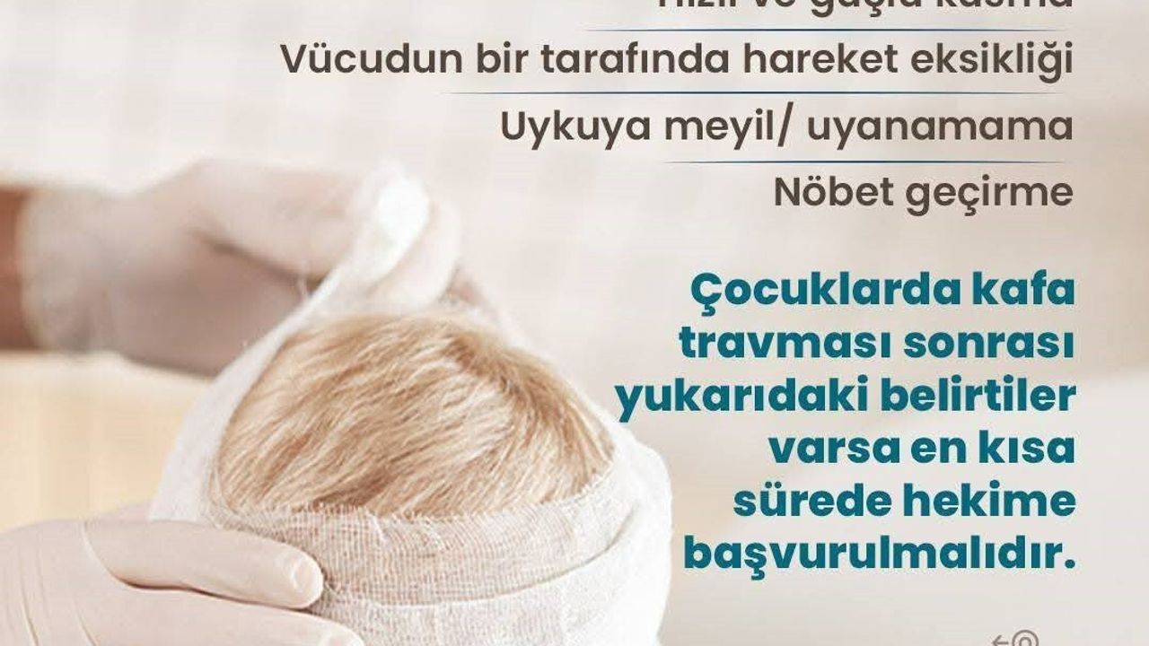 Çocuklarda Kafa Travmalarına Dikkat