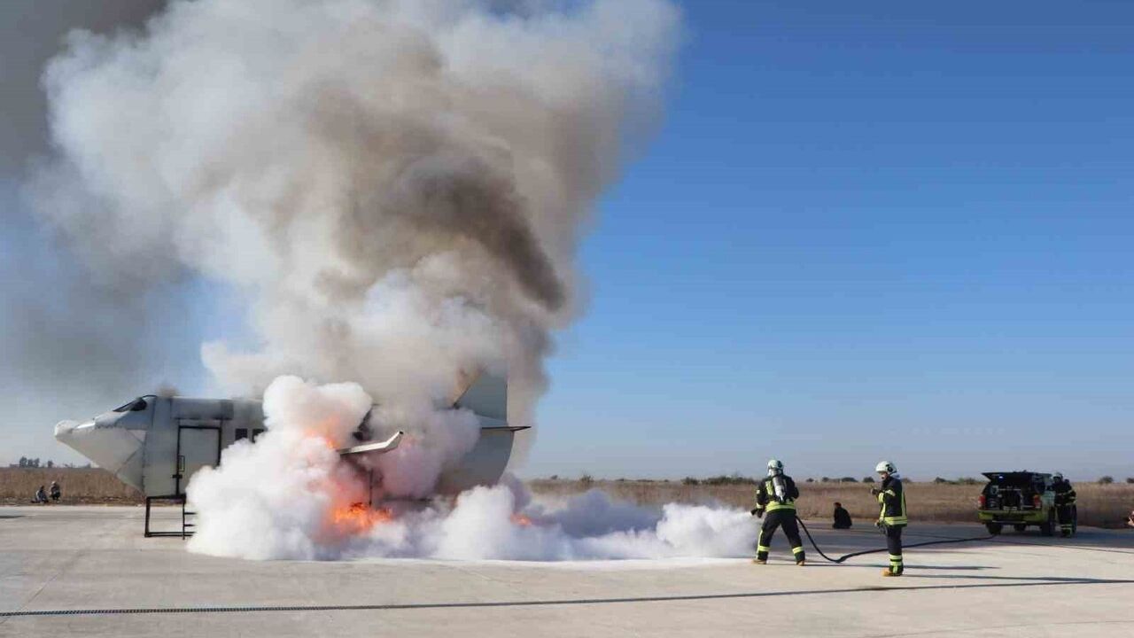 Çukurova Havalimanı’nda Gerçekçi Acil Durum Tatbikatı
