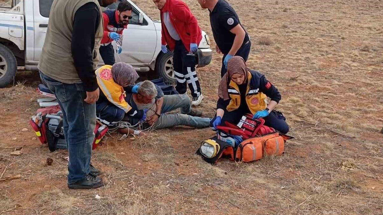 Dağda Kalp Krizi Geçiren Çobana Hava Ambulansı ile Müdahale