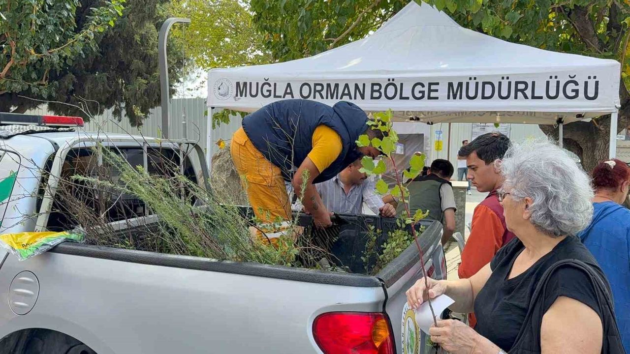 Datça'da Fidan Dağıtımı ile Yeşil Vatan Seferberliği