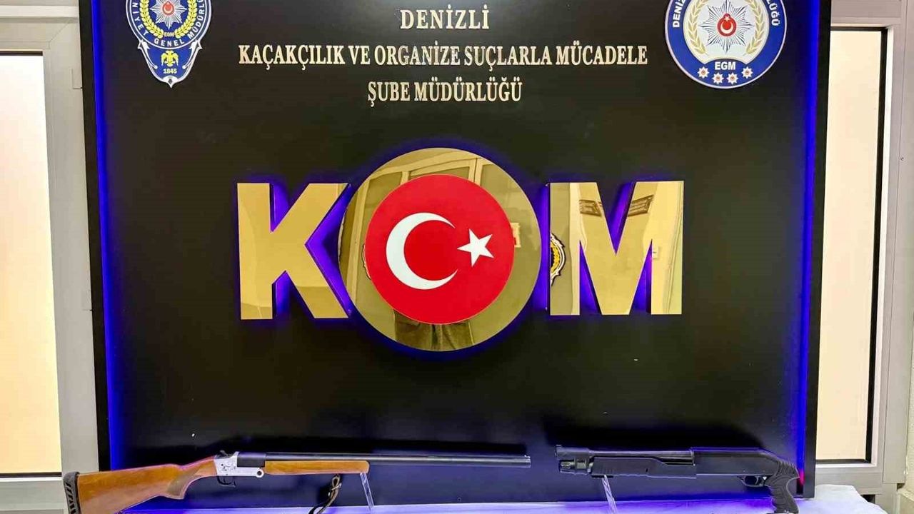 Denizli'de Kaçak Silah Operasyonu