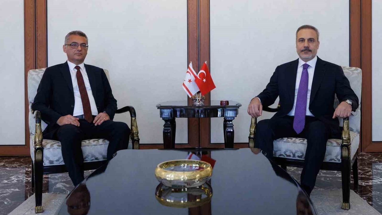 Dışişleri Bakanı Hakan Fidan, KKTC Cumhurbaşkanı Tufan Erhüman ile Görüştü