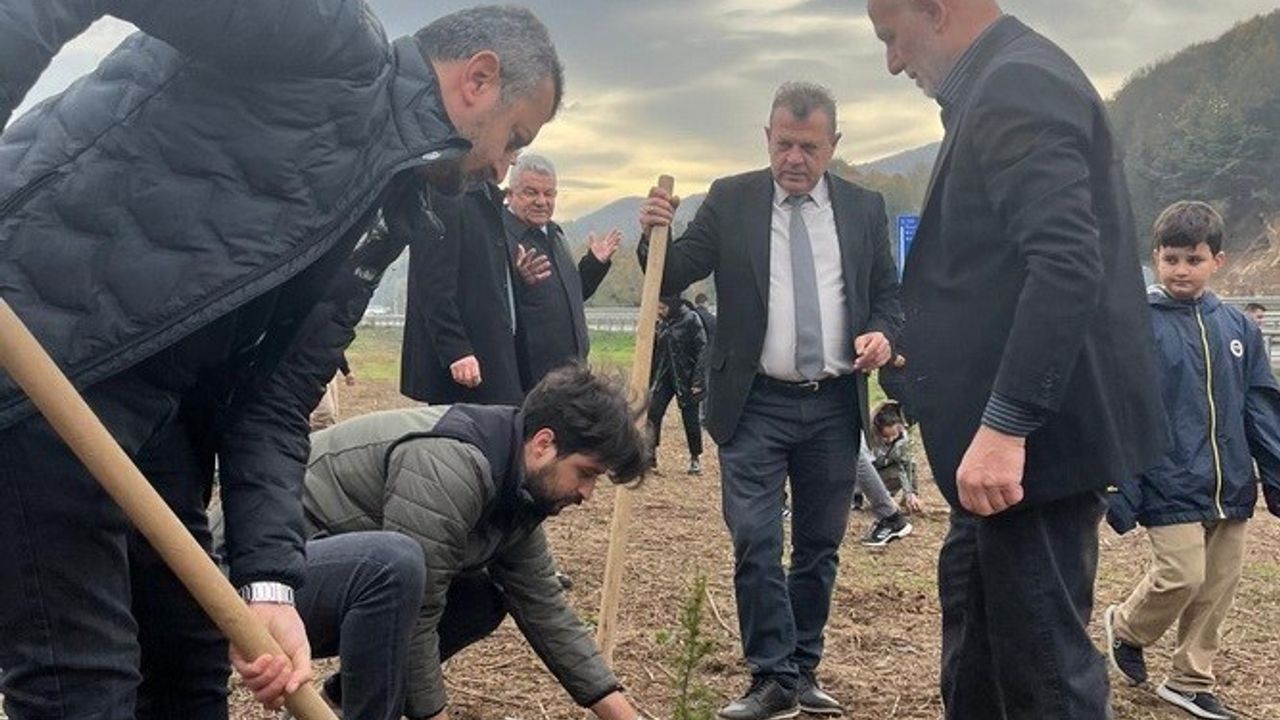 Düzce'de Deprem Şehitleri Anısına Fidan Dikimi