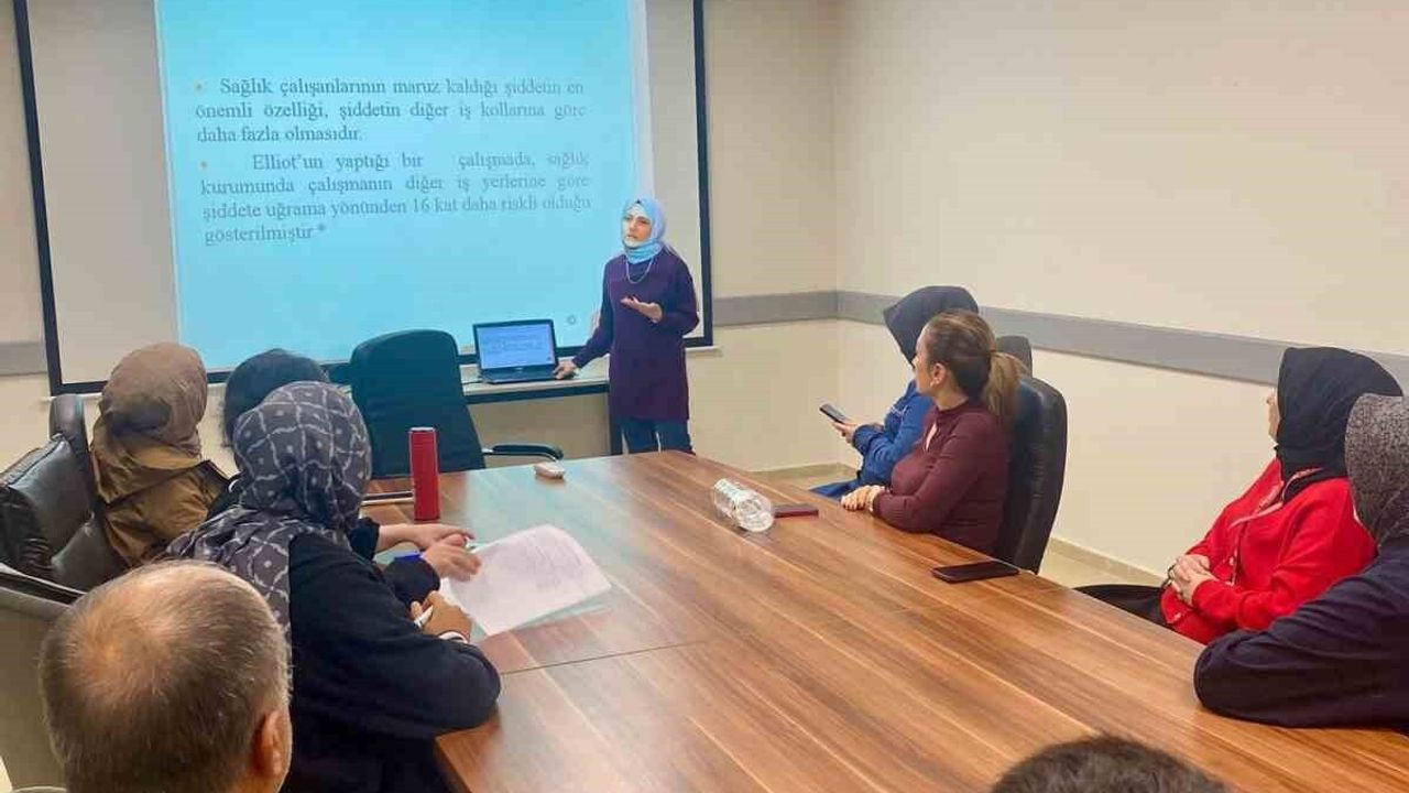 Düzce'de Sağlık Personeline Beyaz Kod ve İş Sağlığı Eğitimi