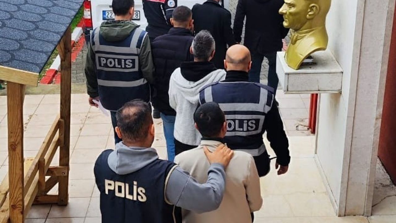 Edirne'de 5 Suçlu Yakalandı