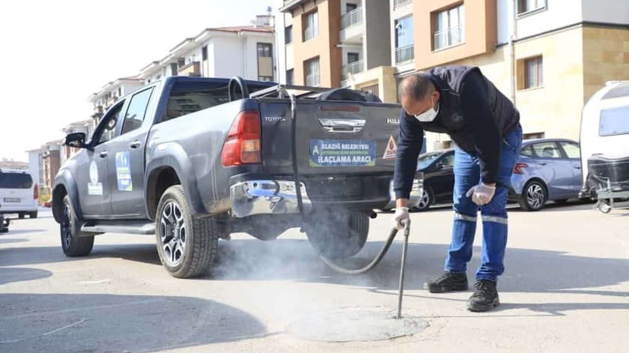 Elazığ'da İlaçlama Faaliyetleri Devam Ediyor