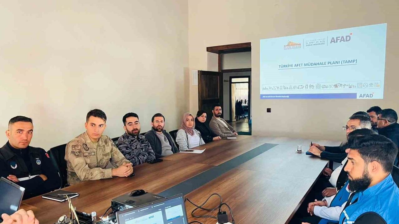 Elazığ'da Türkiye Afet Müdahale Planı Toplantısı Yapıldı