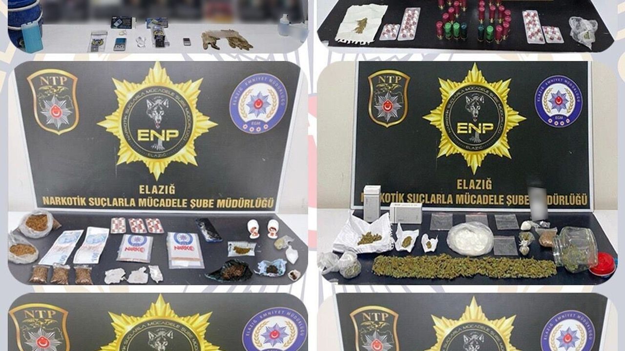 Elazığ'da Uyuşturucu Operasyonu: 19 Kişi Tutuklandı