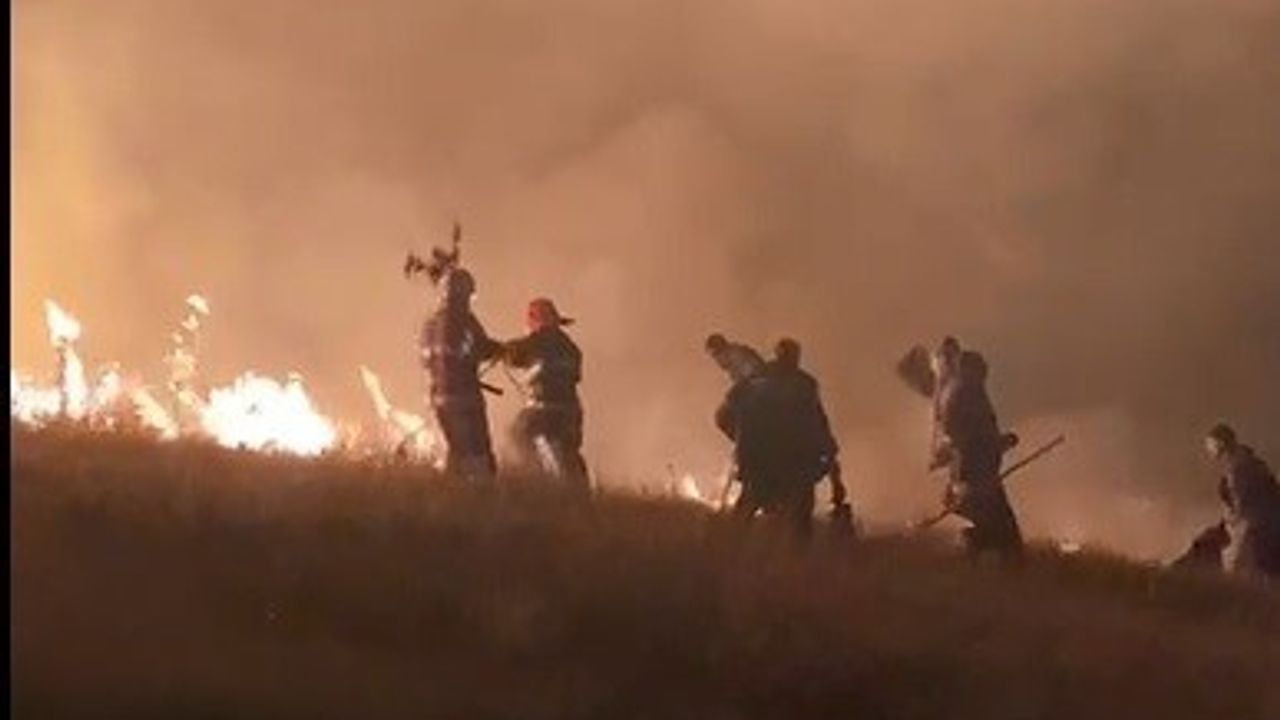 Ermenistan Sınırında Yangın Panik Yarattı