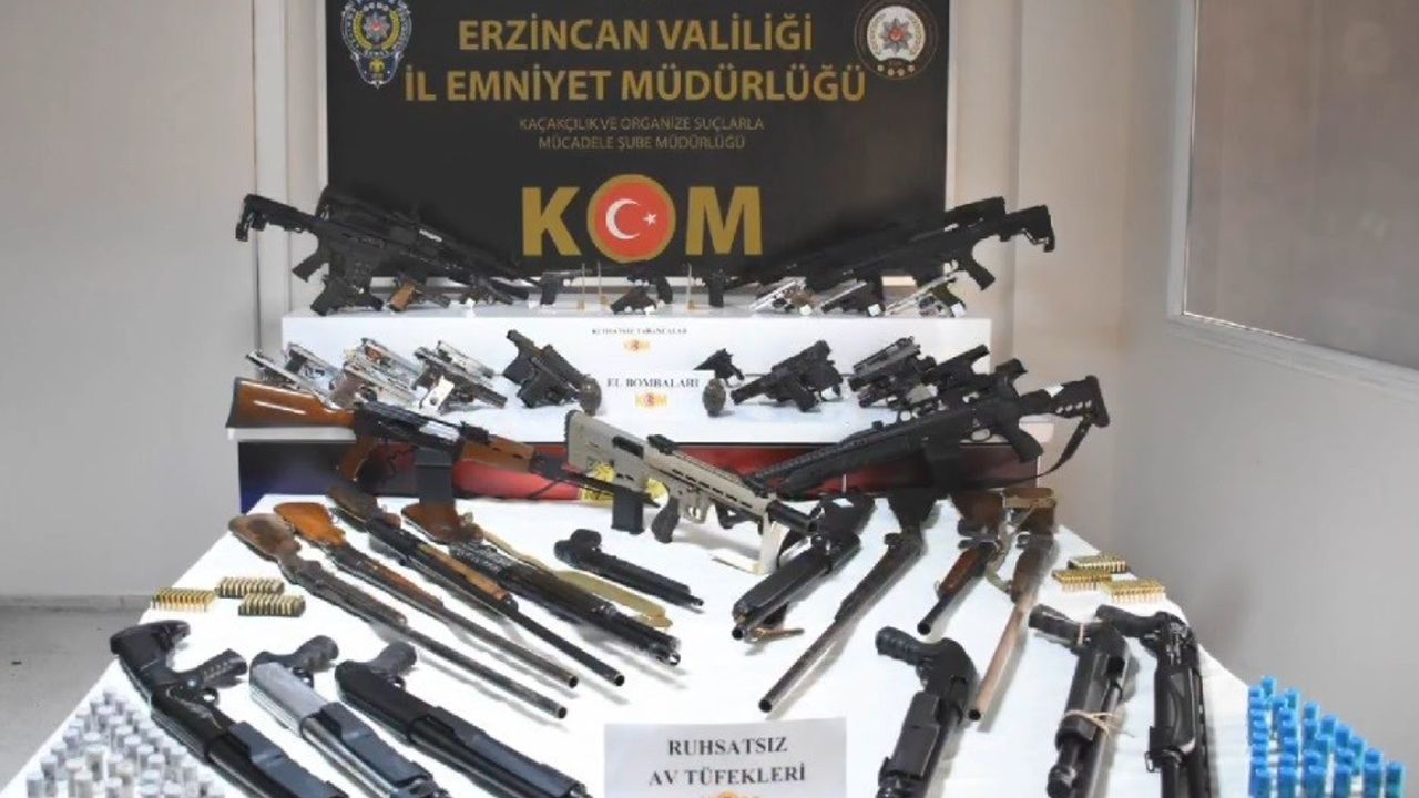 Erzincan'da Büyük Silah Ticareti Operasyonu: 35 İlde 9 Tutuklama