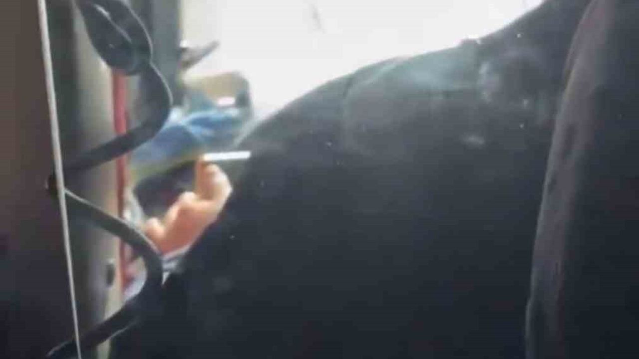 Gaziantep'te Otobüs Şoföründen Dikkatsiz Davranış