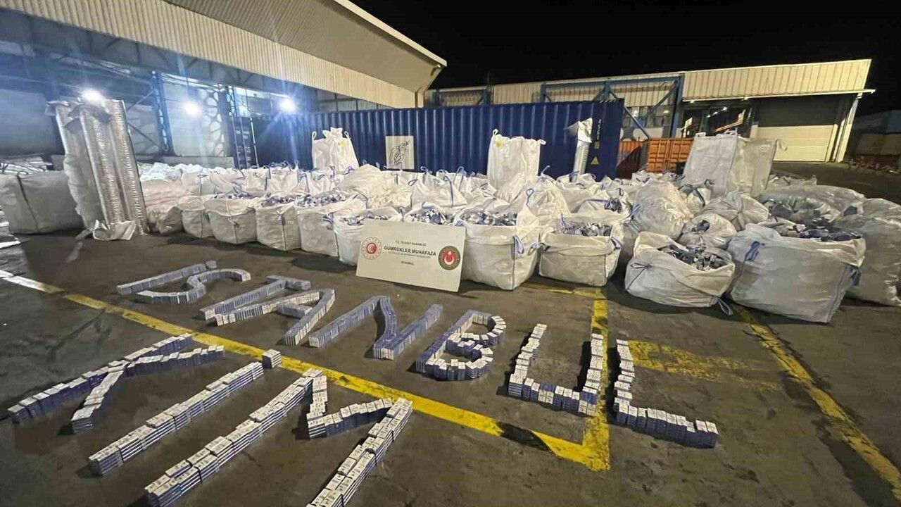 Gümrük Limanı'nda 94 Milyon Liralık Kaçak Sigara Operasyonu