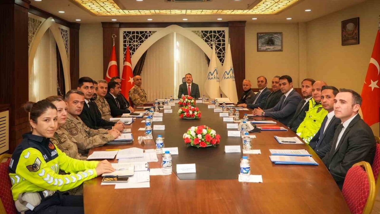 Hakkari'de Asayiş Toplantısı Yapıldı