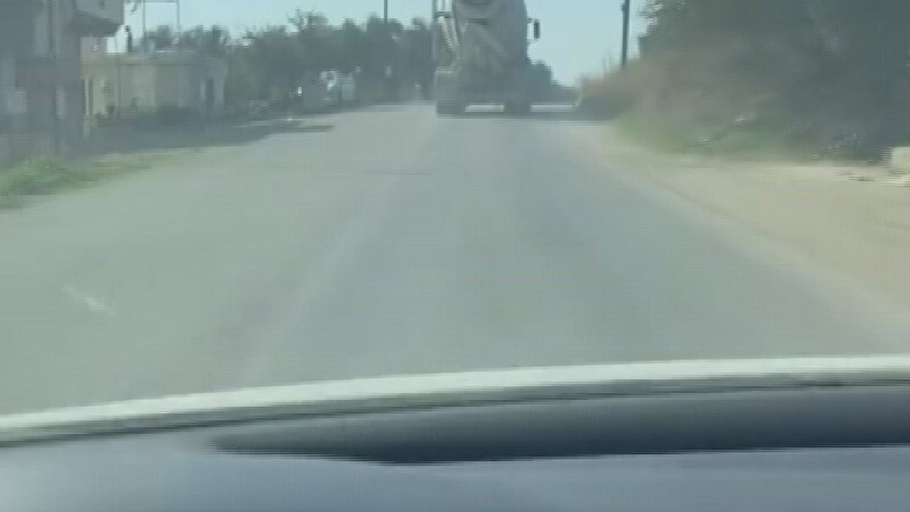 Hatay'da Mikser Sürücüsü Hız Rekoru Kırdı