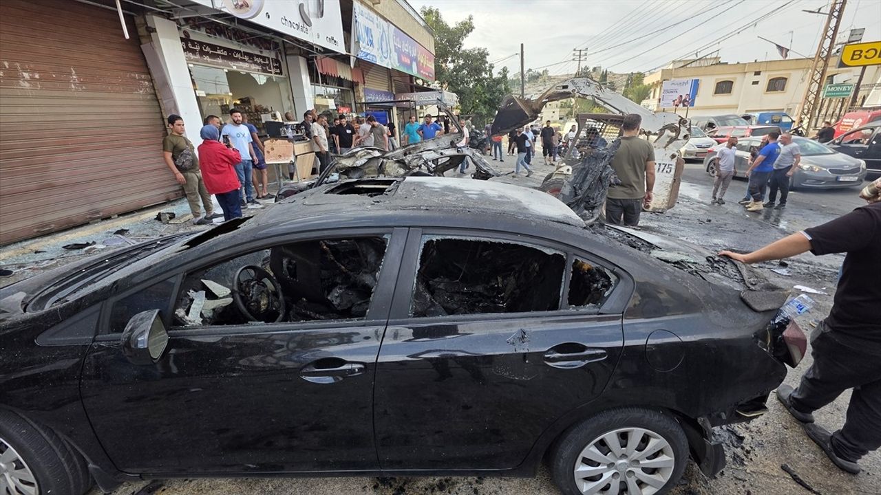 İsrail'in Lübnan'a İHA Saldırısı: 1 Ölü, 7 Yaralı