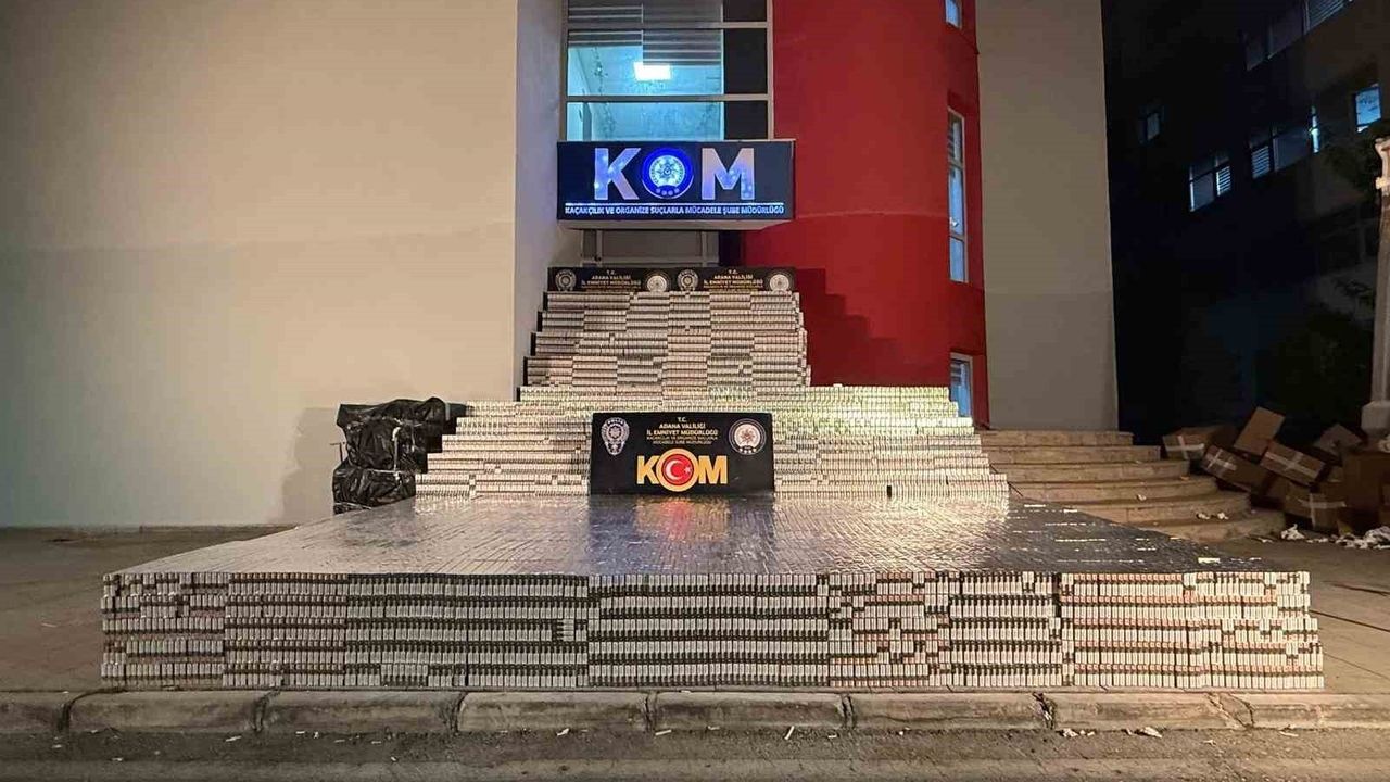 Kaçak Sigara Operasyonu: Adana'da 105 Bin Paket Ele Geçirildi