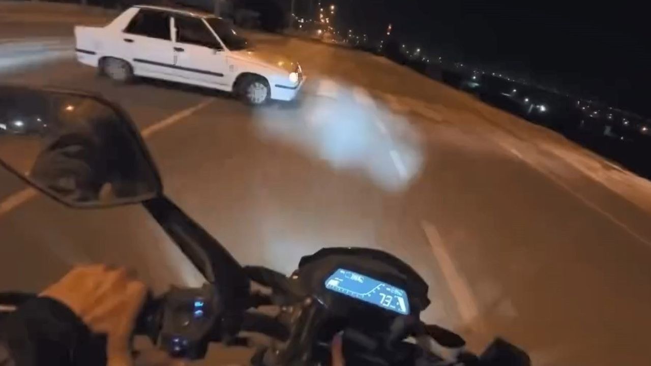 Kahramanmaraş'ta Motosiklet Kazası Anı Kask Kamerasında