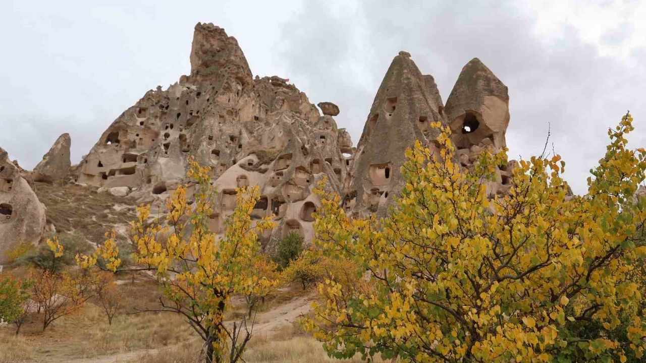 Kapadokya'nın Sonbahar Güzellikleri Dron ile Görüntülendi