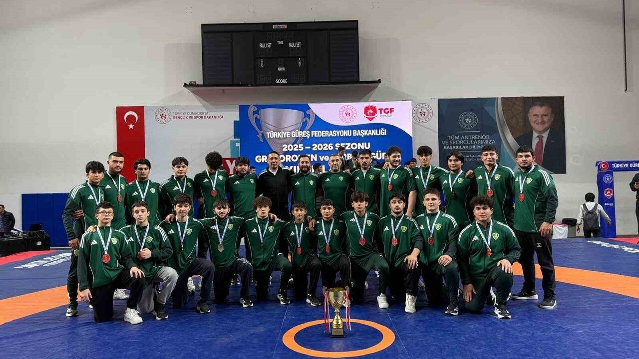 Kayseri Şekerspor Kulübü Grekoromen Güreş Yıldızlar Ligi'nde Şampiyon Oldu