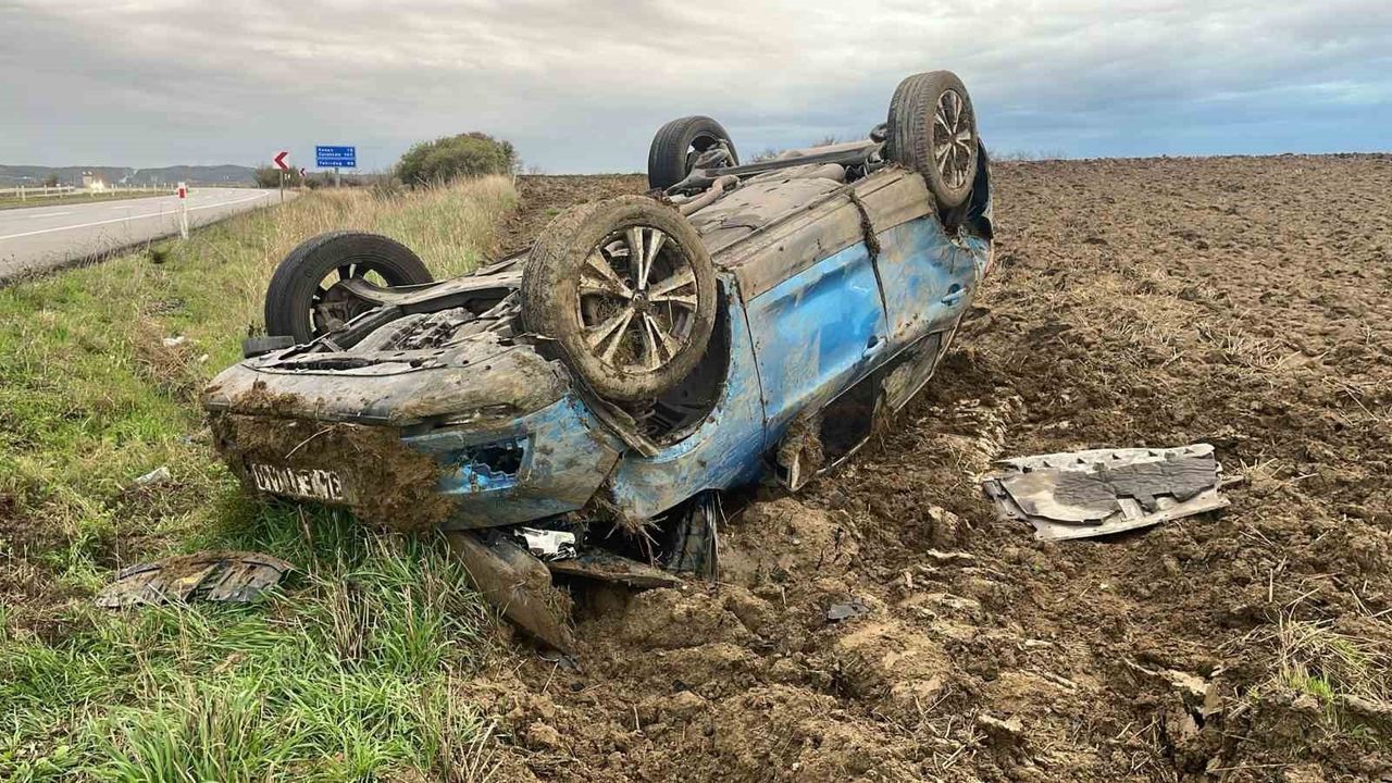 Keşan'da Trafik Kazası: 2 Yaralı