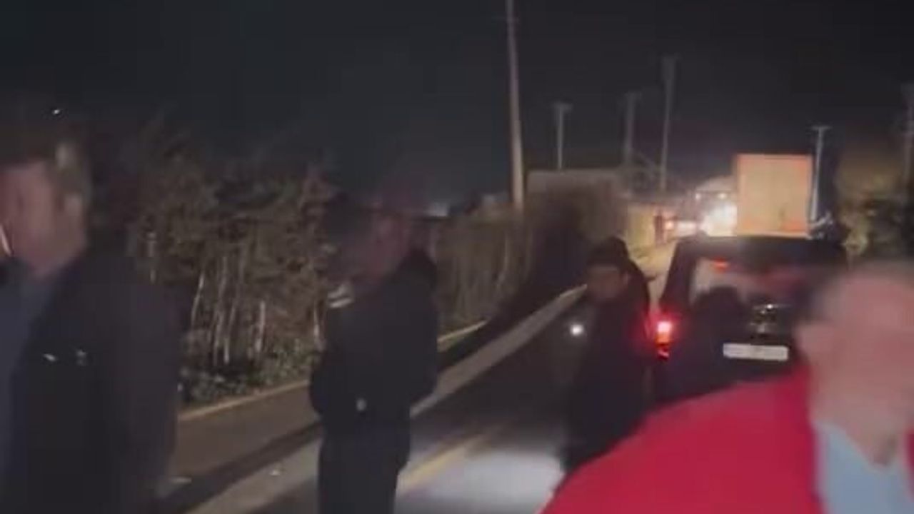 Kontrolden Çıkan Kamyon Elektrik Direğine Çarptı