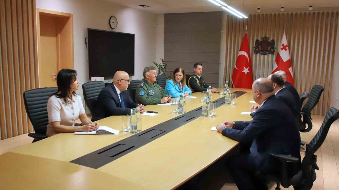 Korgeneral Kadıoğlu ve Gürcistan İçişleri Bakanı Geladze Görüştü