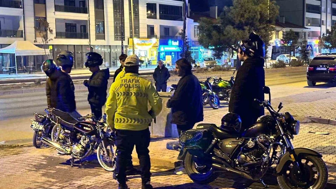 Kulu'da Motosiklet Denetimleri Artıyor