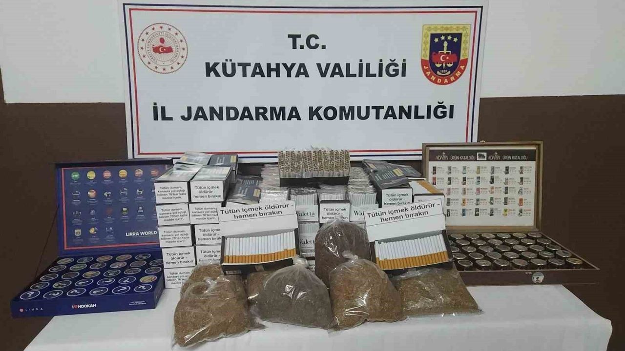 Kütahya'da Kaçak Tütün Operasyonu