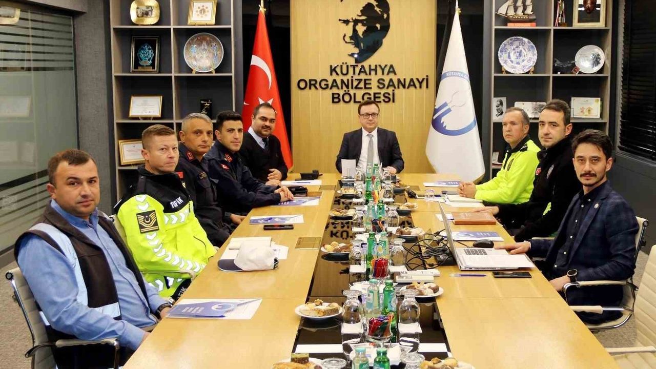 Kütahya OSB Bağlantı Yolunda Güvenlik Toplantısı