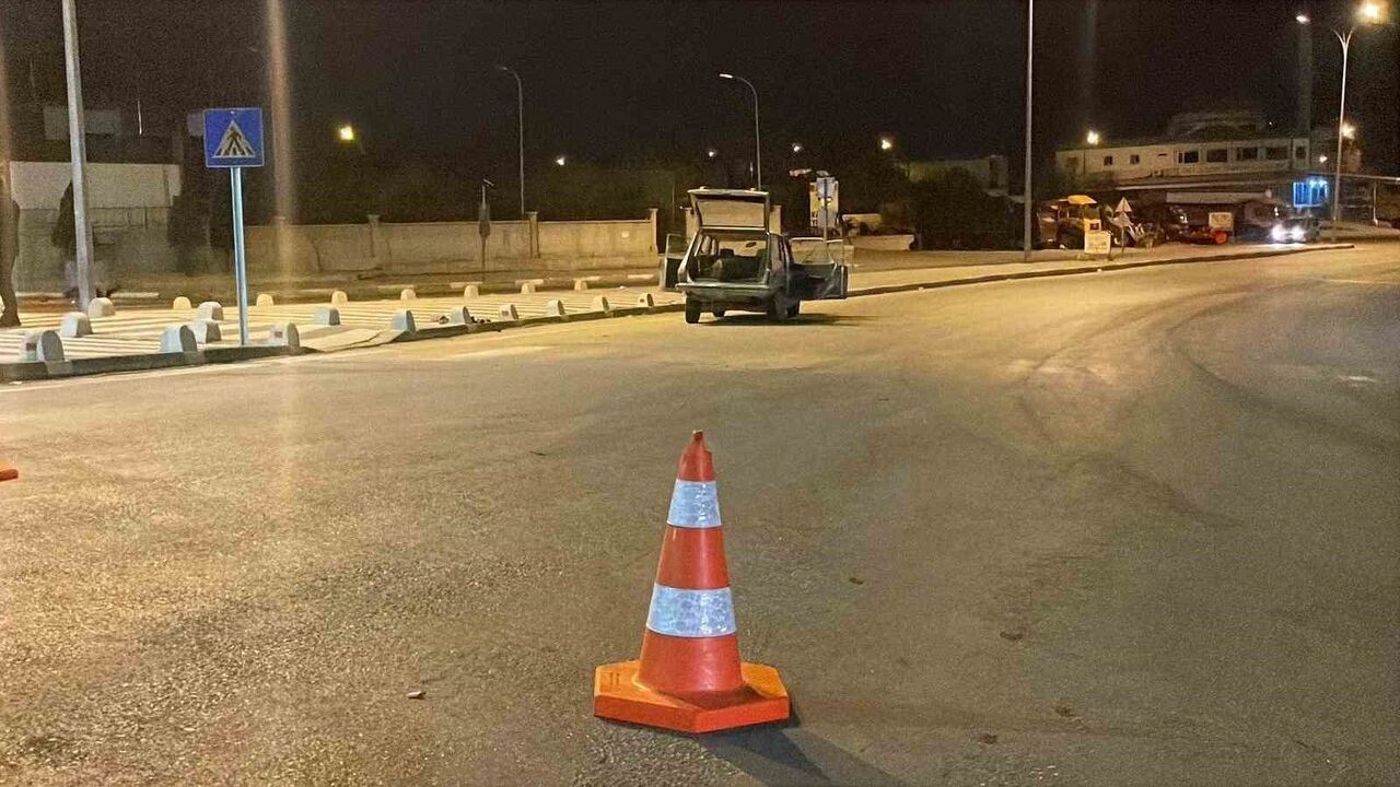 LPG Tankı Yerinden Çıkan Araçta Gaz Kaçağı Paniği