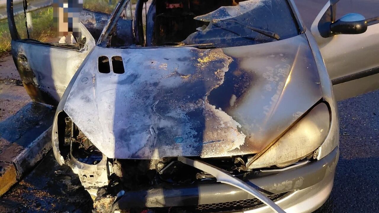 Lüleburgaz'da Seyir Halindeki Otomobil Alev Alev Yandı