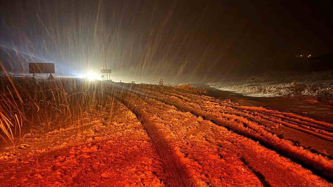 Malatya Kırsalında Kar Yağışı Hız Kazandı