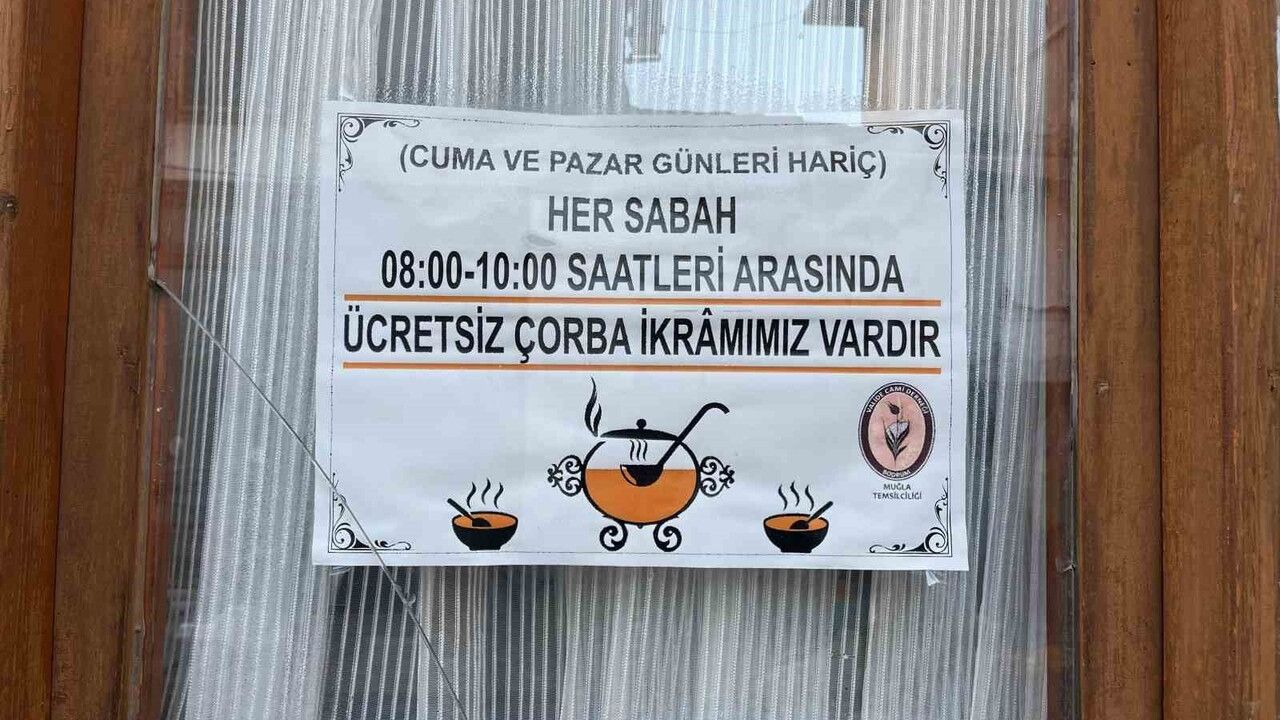 Menteşe'de Hafta İçi Her Gün Sıcak Çorba İkramı