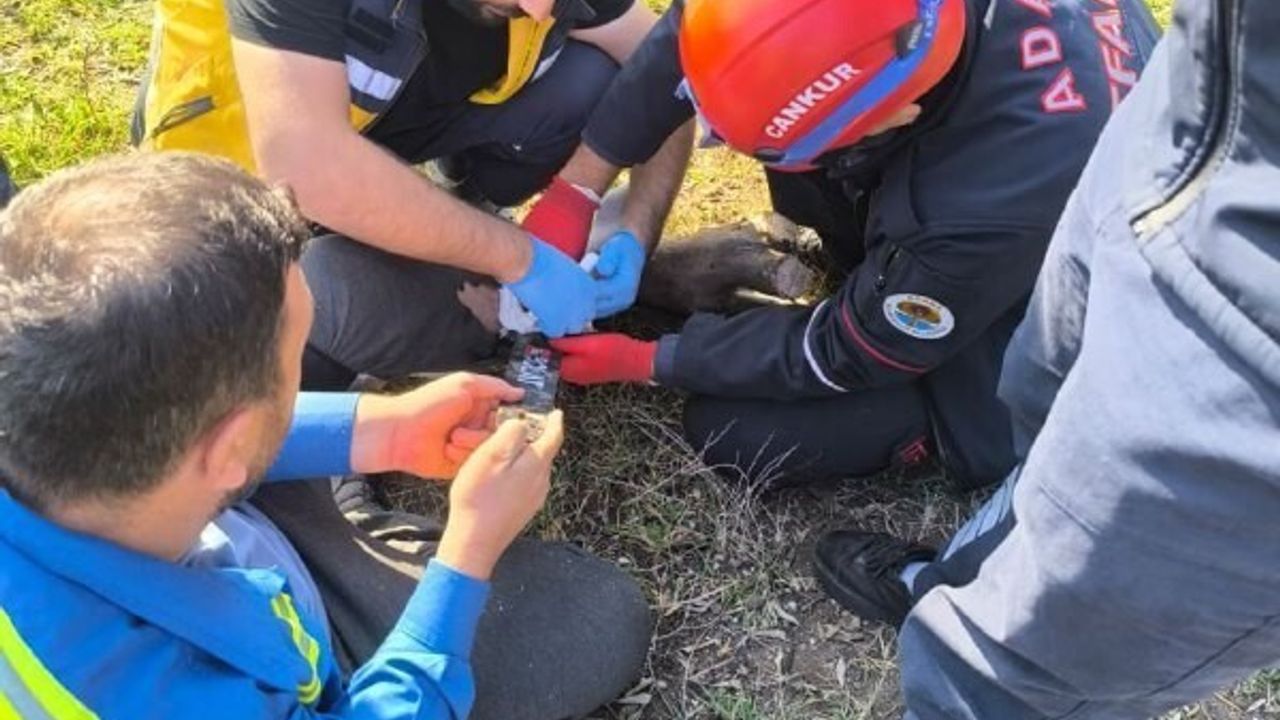 Motorlu Testereye Sıkışan Şahıs İtfaiye Tarafından Kurtarıldı